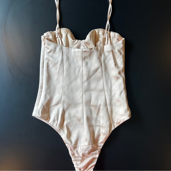 NWT ZARA Silk Bodysuit - Picture 7 of 9